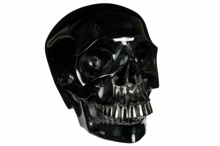 Realistic, Polished Obsidian Skull - Mexico #151212